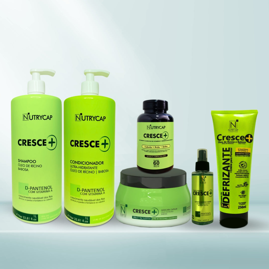 Kit Tratamento Completo Crescimento Capilar e Controle de Queda - Linha Cresce+ #1