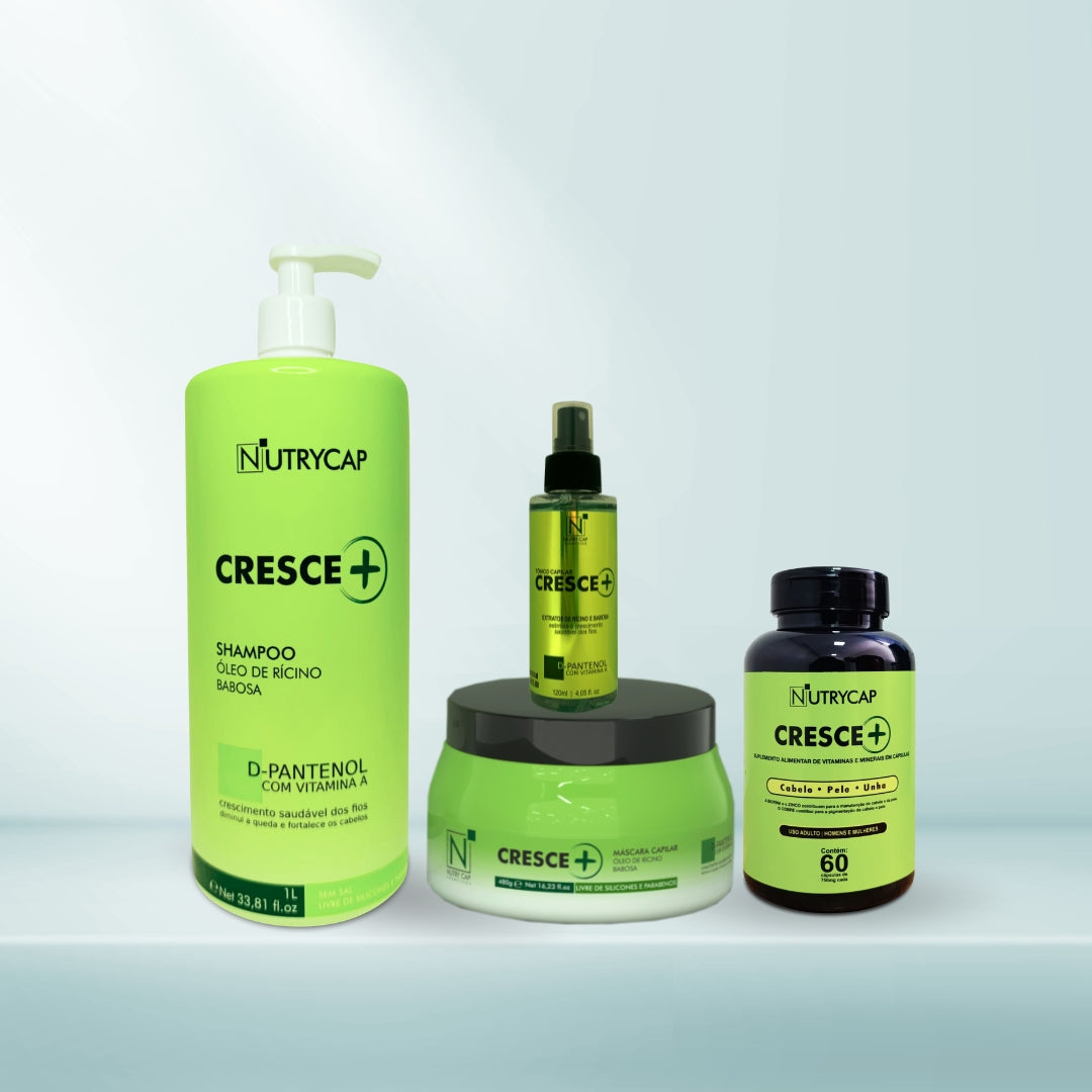 Kit #5 Controle de Queda e Crescimento Cresce+ da Nutry Cap