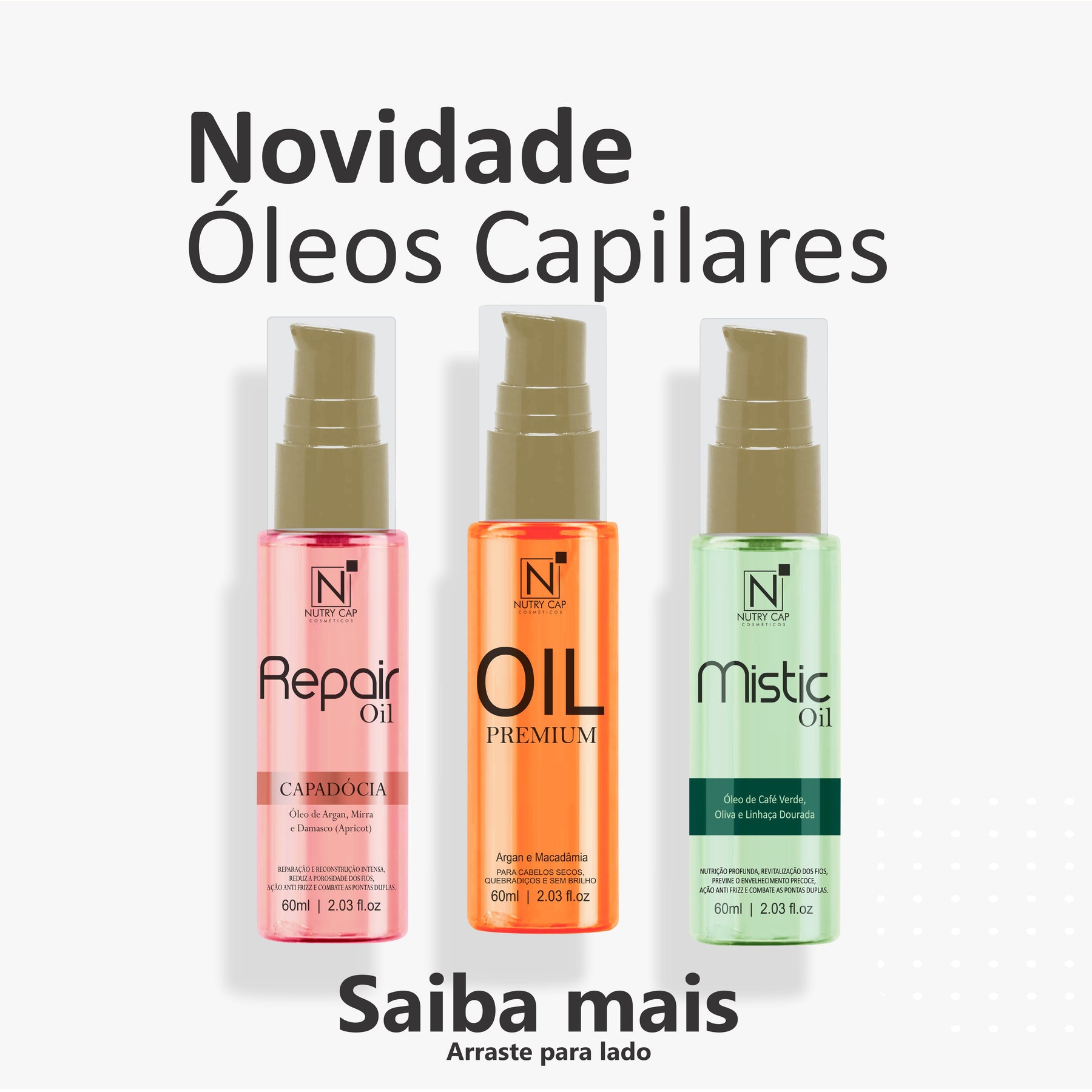 Kit com Óleos Capilares Premium - Capadocia - Mistic