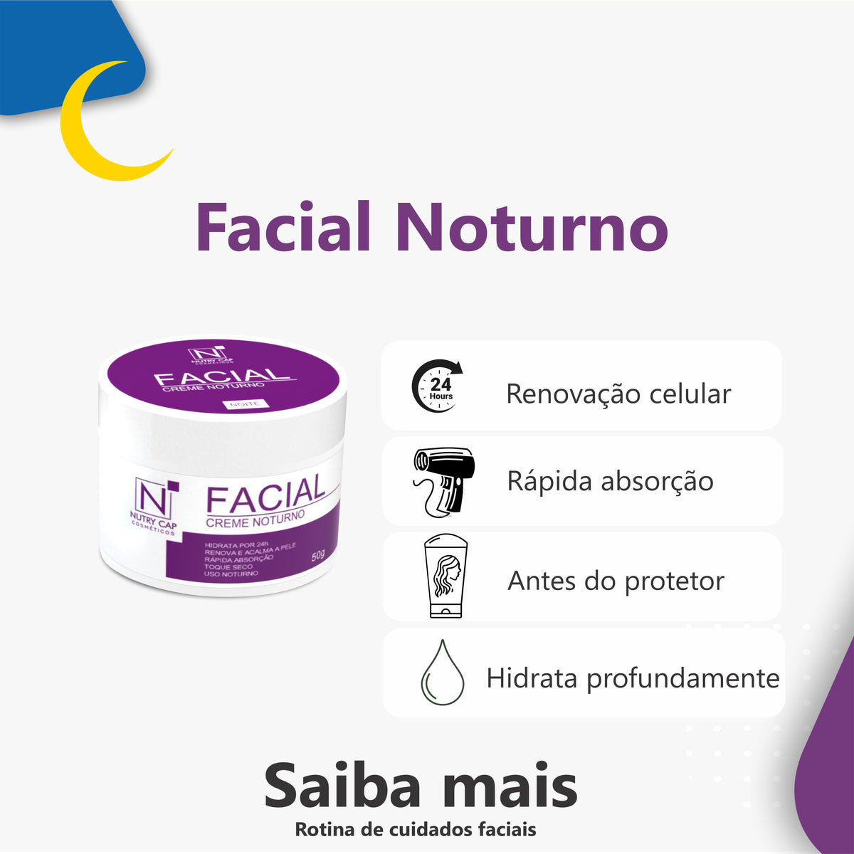 Creme Facial Noturno 50g