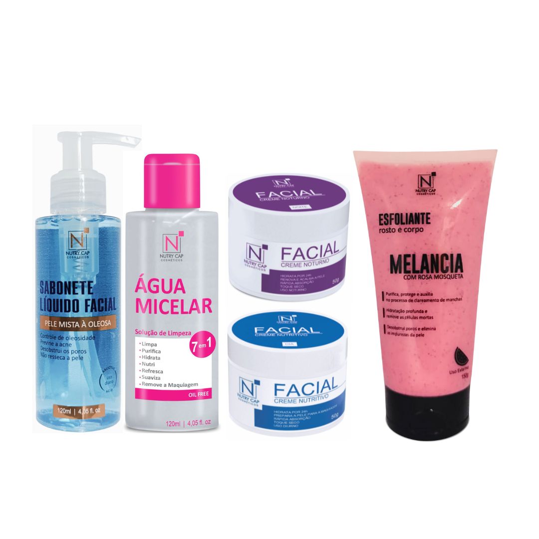 Kit Elasticidade Cuidados do Rosto da Nutry Cap