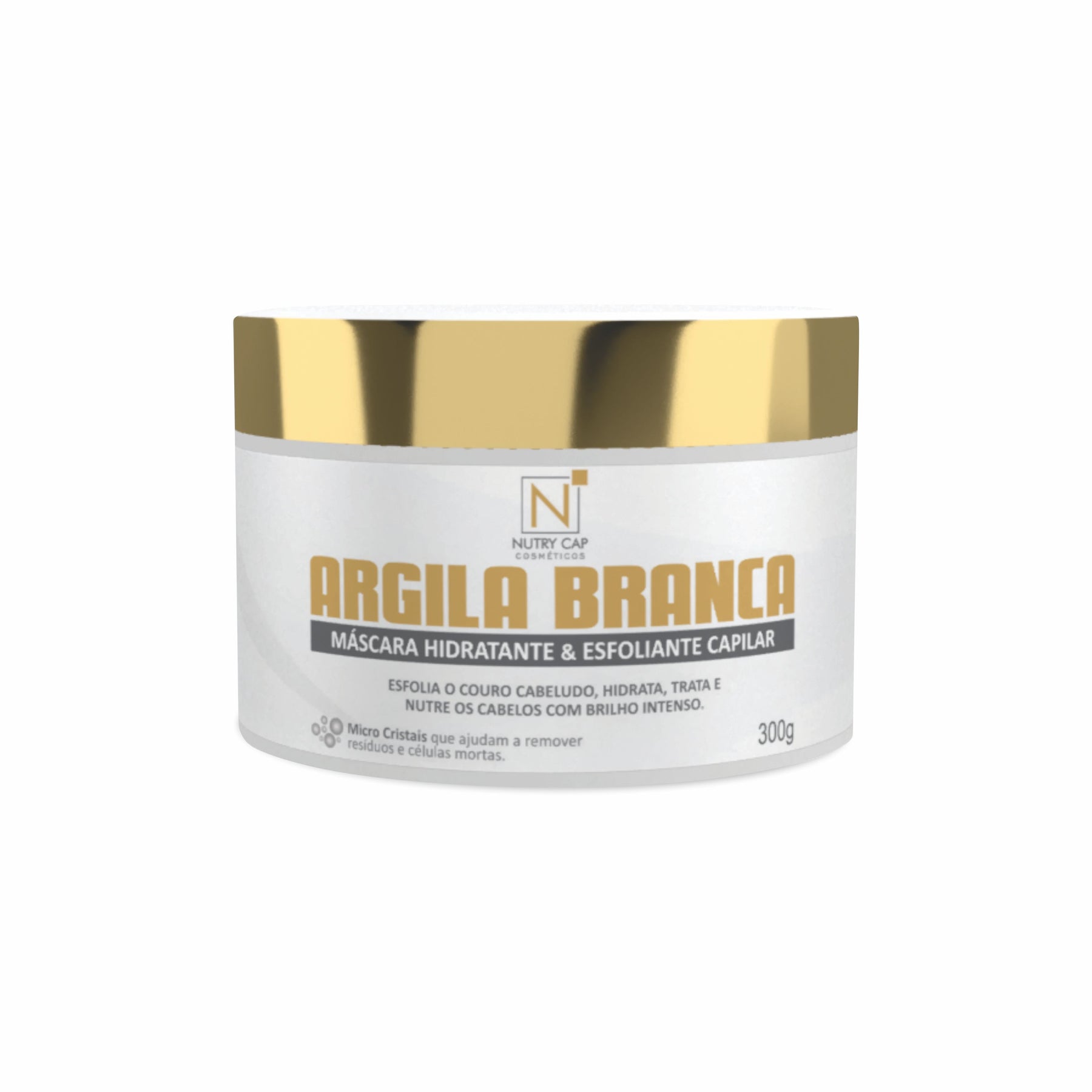 Máscara Argila Branca Esfoliante Capilar 300g