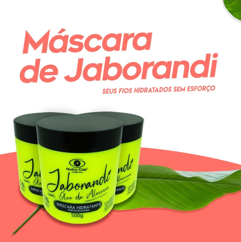 Máscara Hidratante Fortalecedora Jaborandi com Alecrim 500g