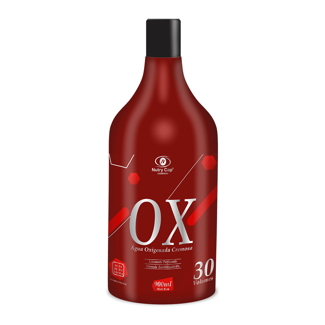 Água Oxigenada Cremosa 30 Volumes OX 900ml