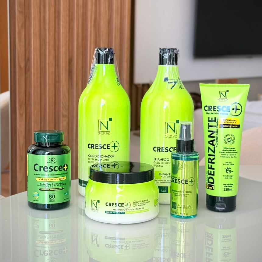 Kit Tratamento Completo Crescimento Capilar e Controle de Queda - Linha Cresce+ #1