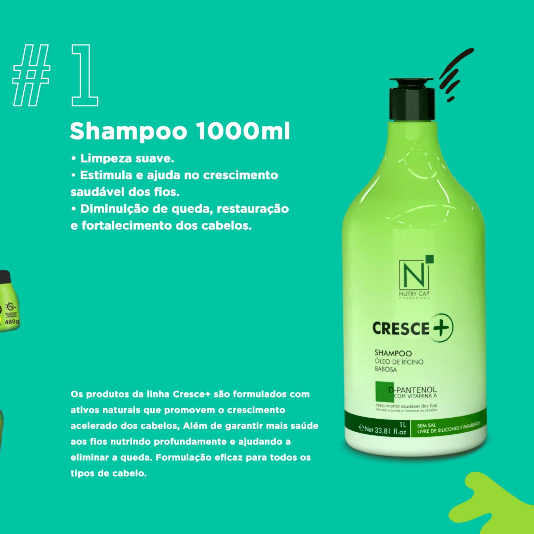 Shampoo Cresce+ 1L