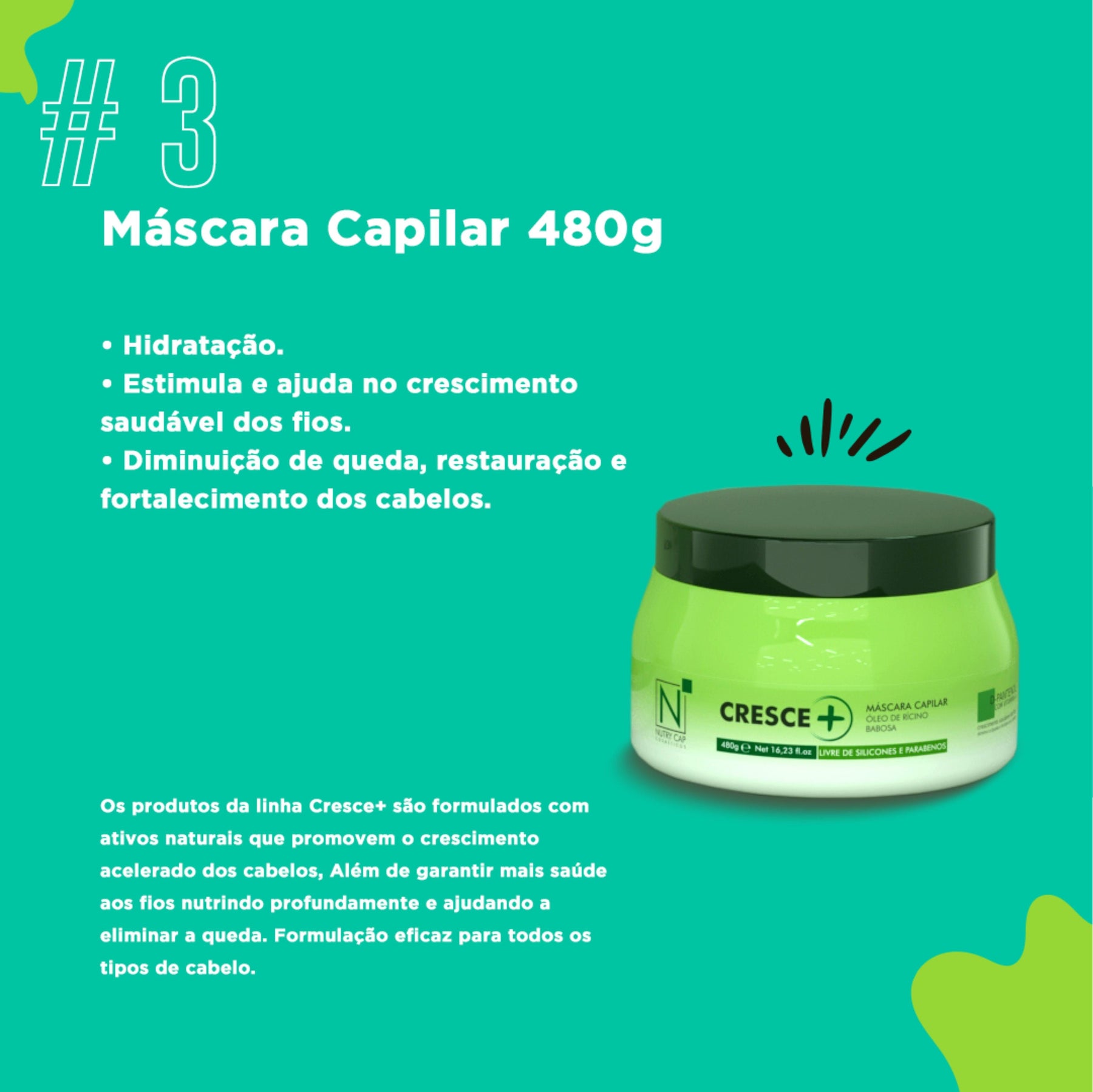 Máscara Cresce+ 480G