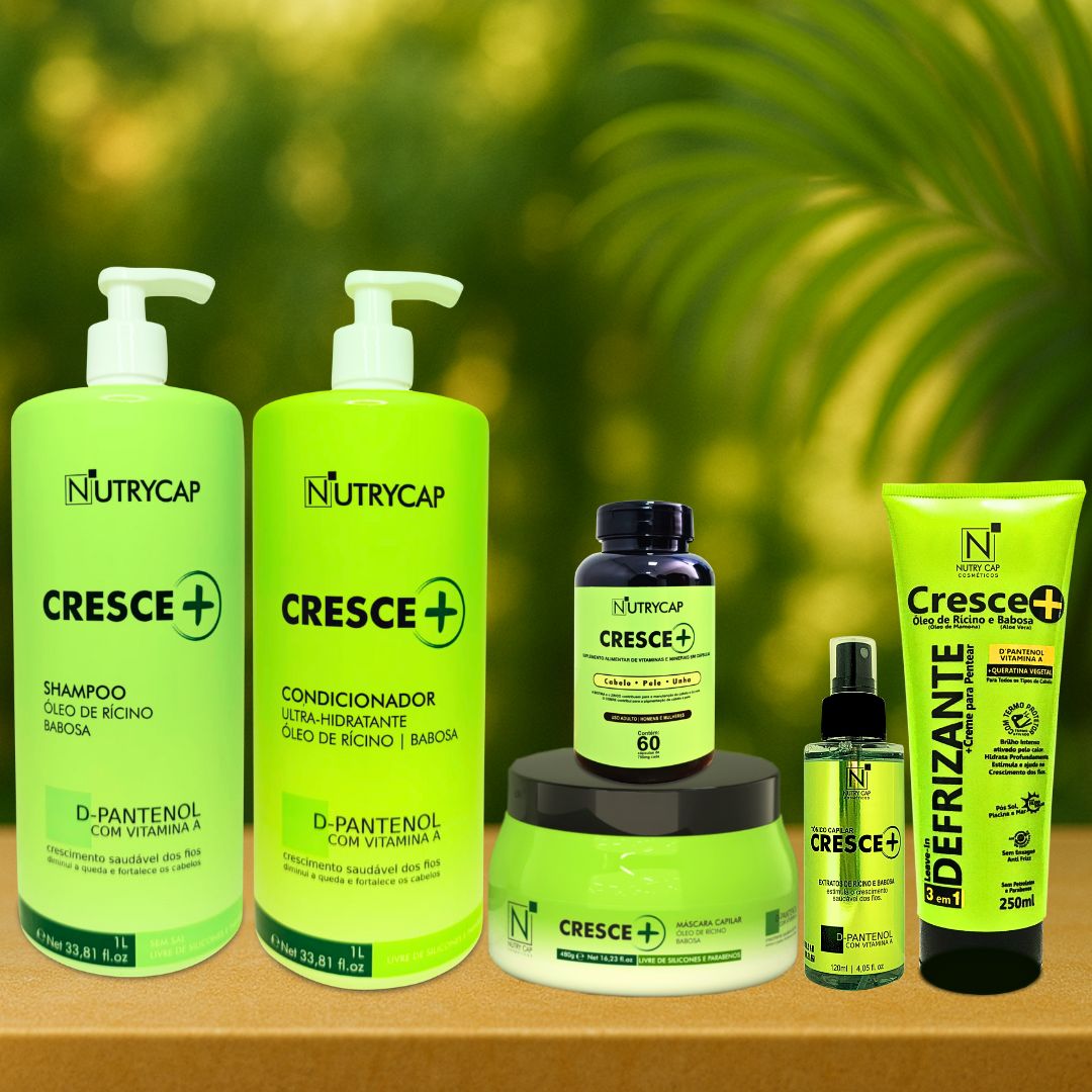 Kit Tratamento Completo Crescimento Capilar e Controle de Queda - Linha Cresce+ #1