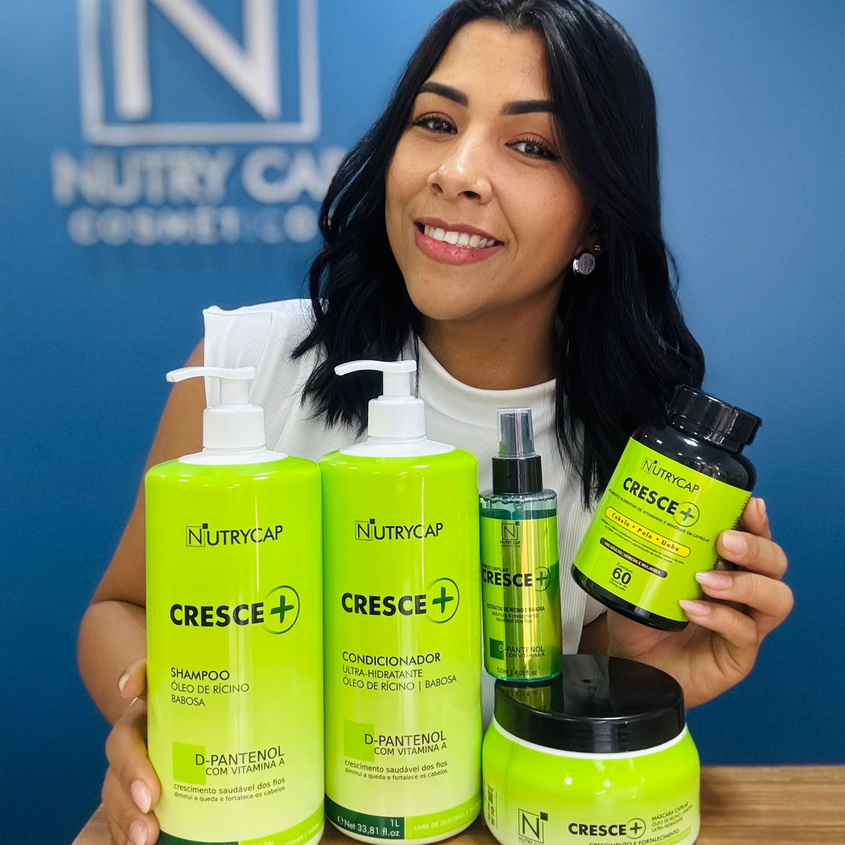 Kit Tratamento Completo Crescimento Capilar e Controle de Queda - Linha Cresce+ #1