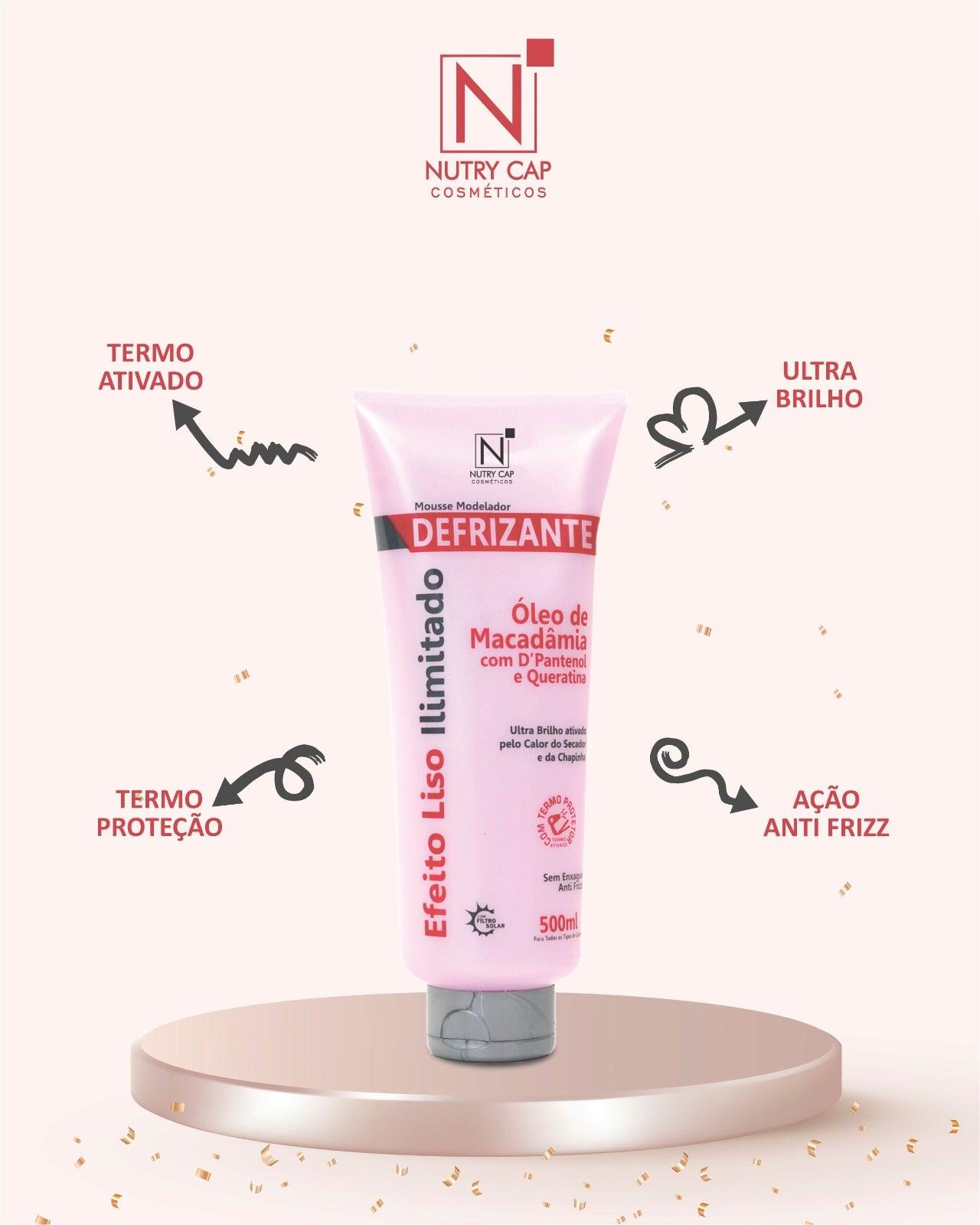 Defrizante Óleo de Macadâmia 500ml – Nutry Cap