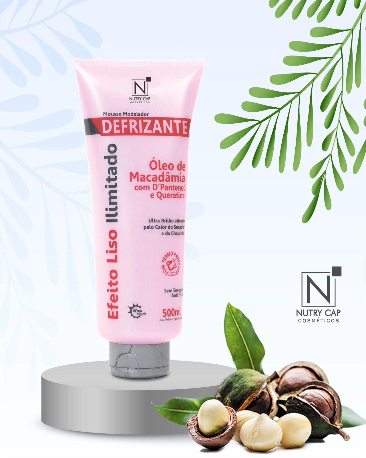 Defrizante Óleo de Macadâmia 500ml – Nutry Cap