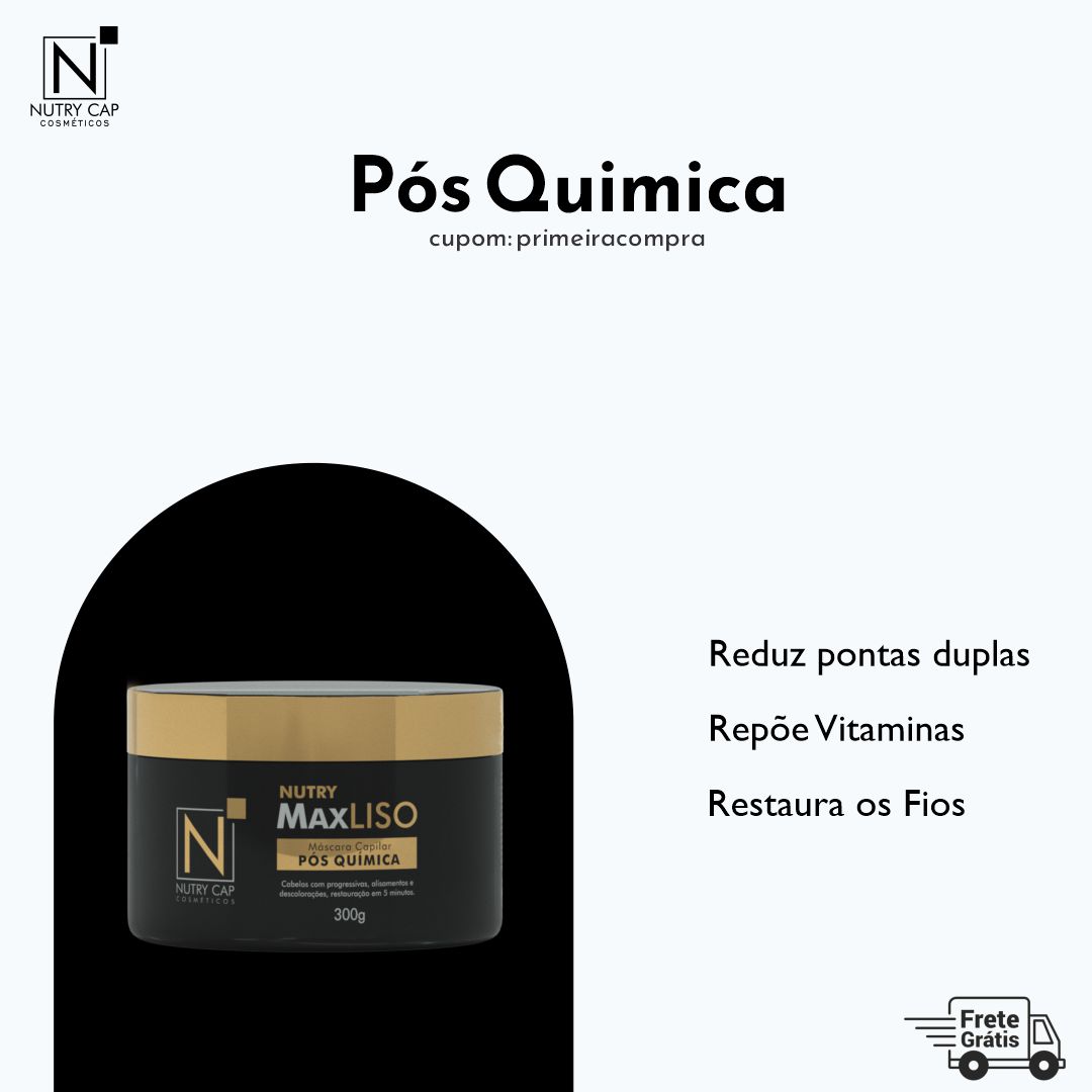 Máscara  Pós Química  Max Liso 300G