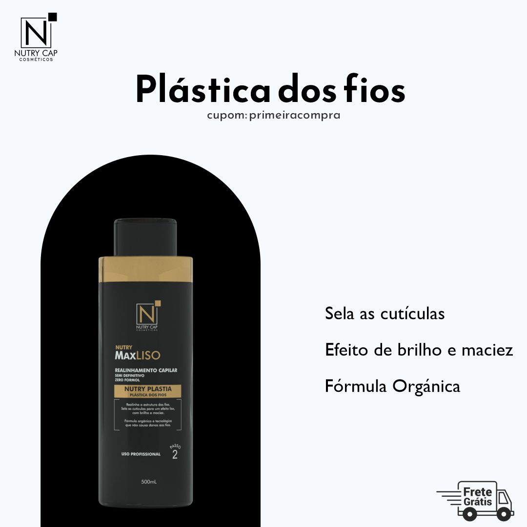 Plástica dos Fios Max Liso Passo 2  - 500ml