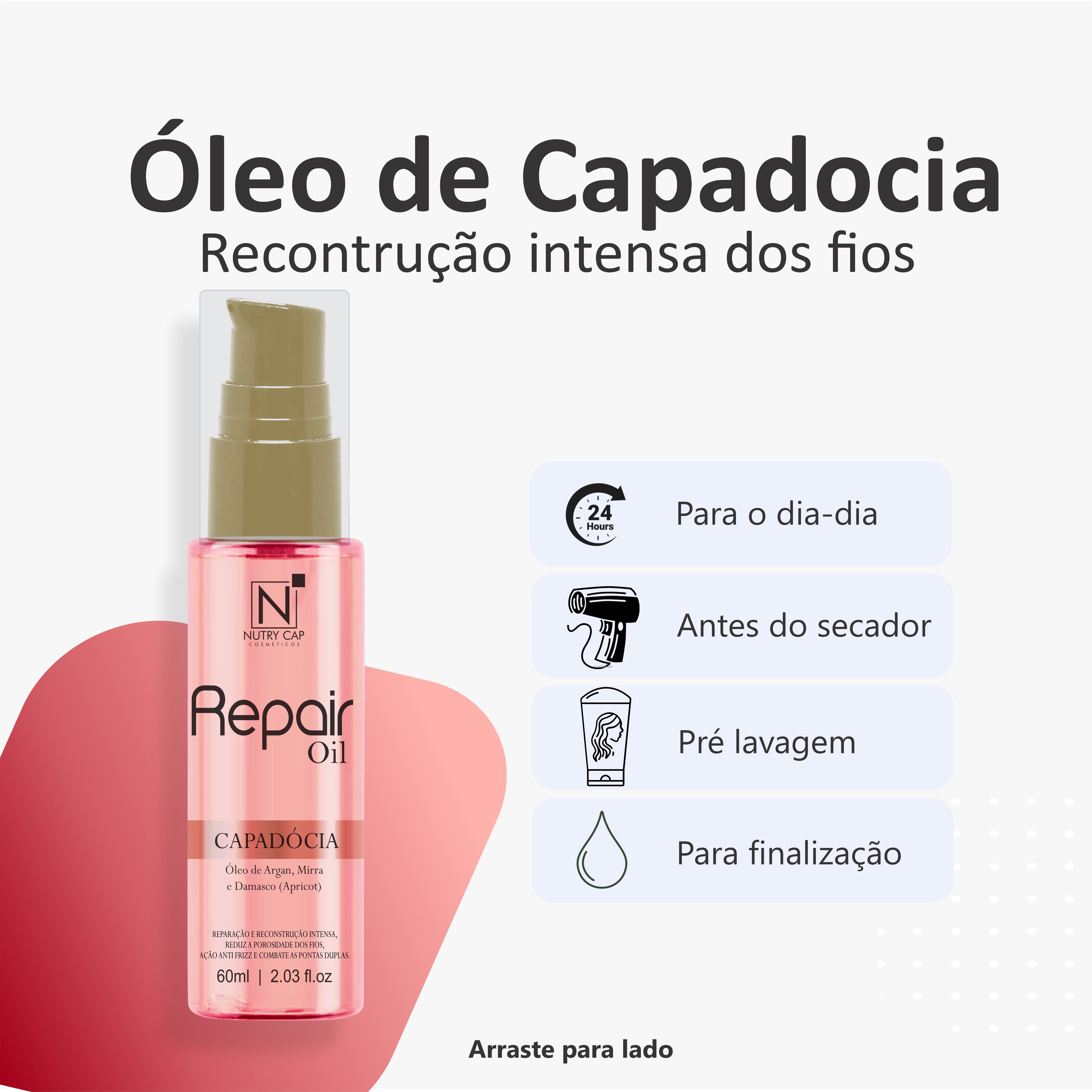Kit com Óleos Capilares Premium - Capadocia - Mistic – Nutry Cap
