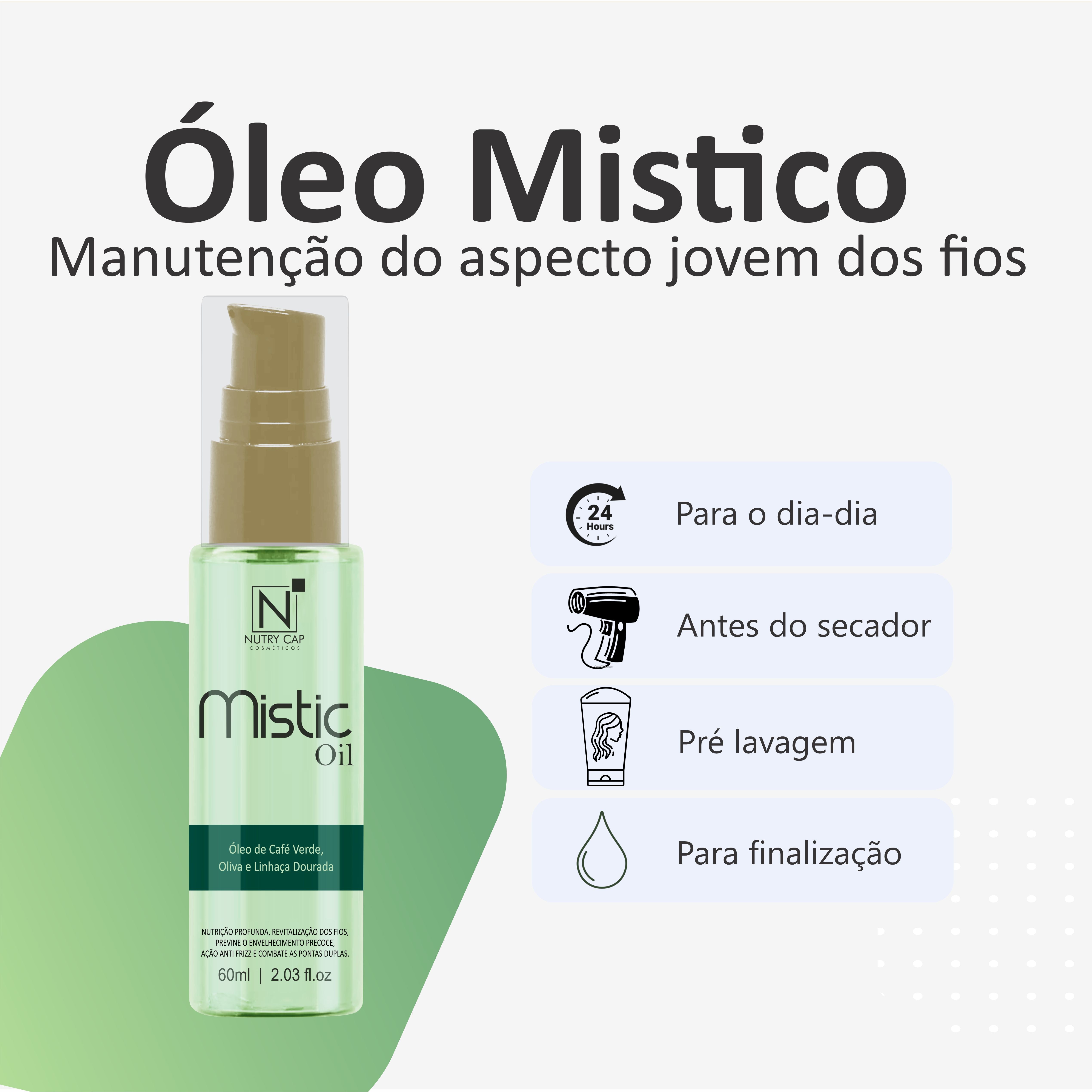 Kit com Óleos Capilares Premium - Capadocia - Mistic – Nutry Cap