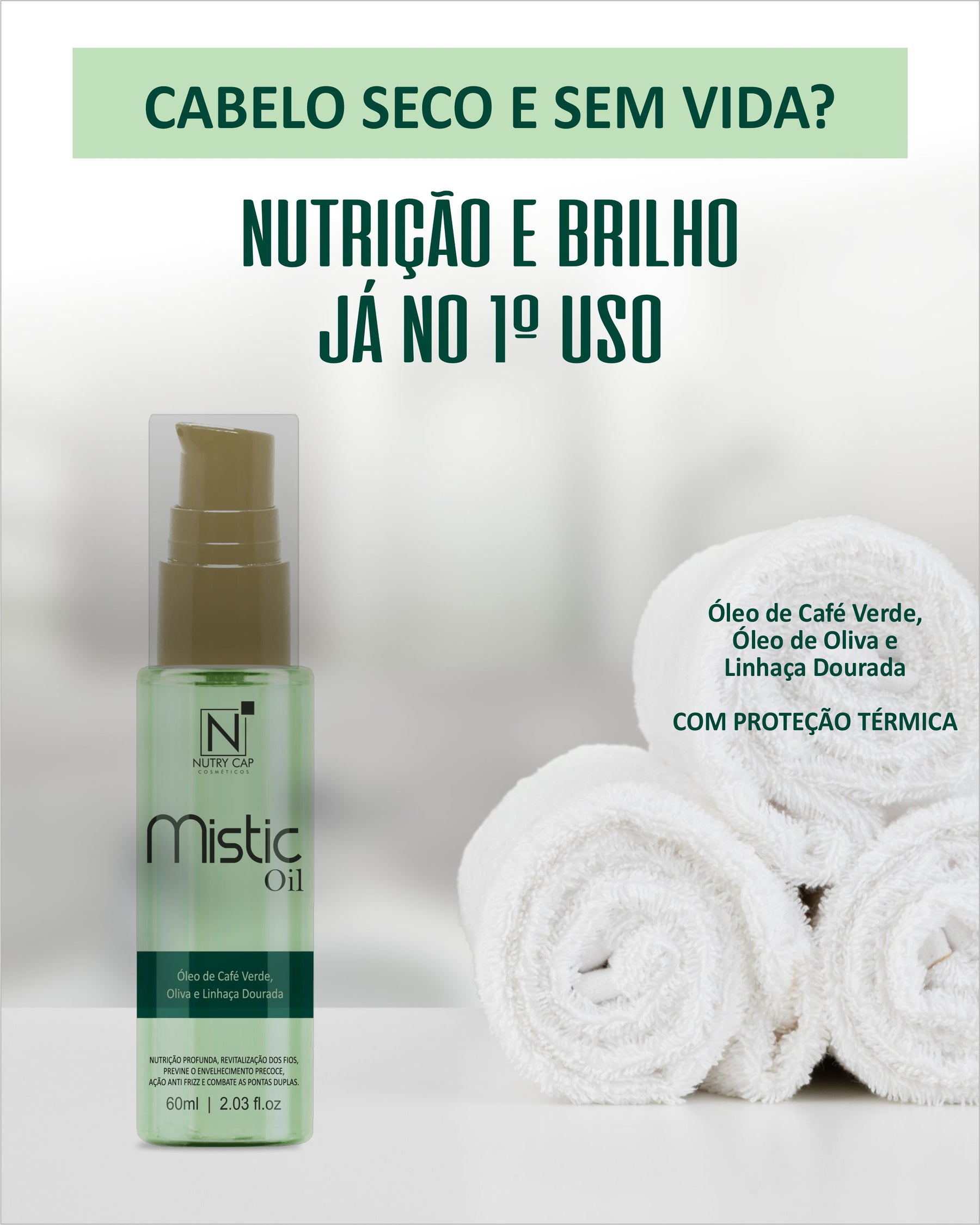 Óleos Mistic Óleo capilar 60ml