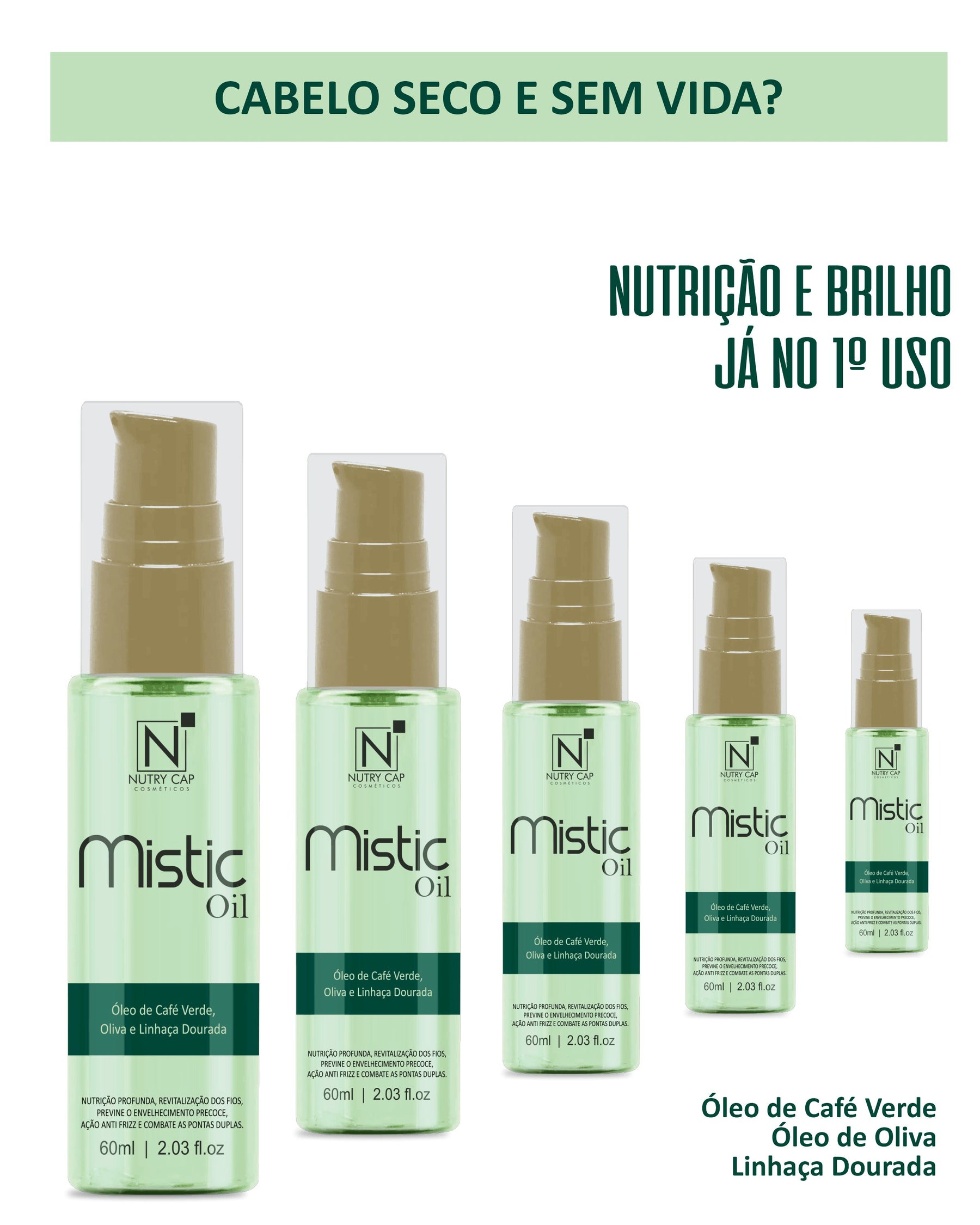 Óleos Mistic Óleo capilar 60ml