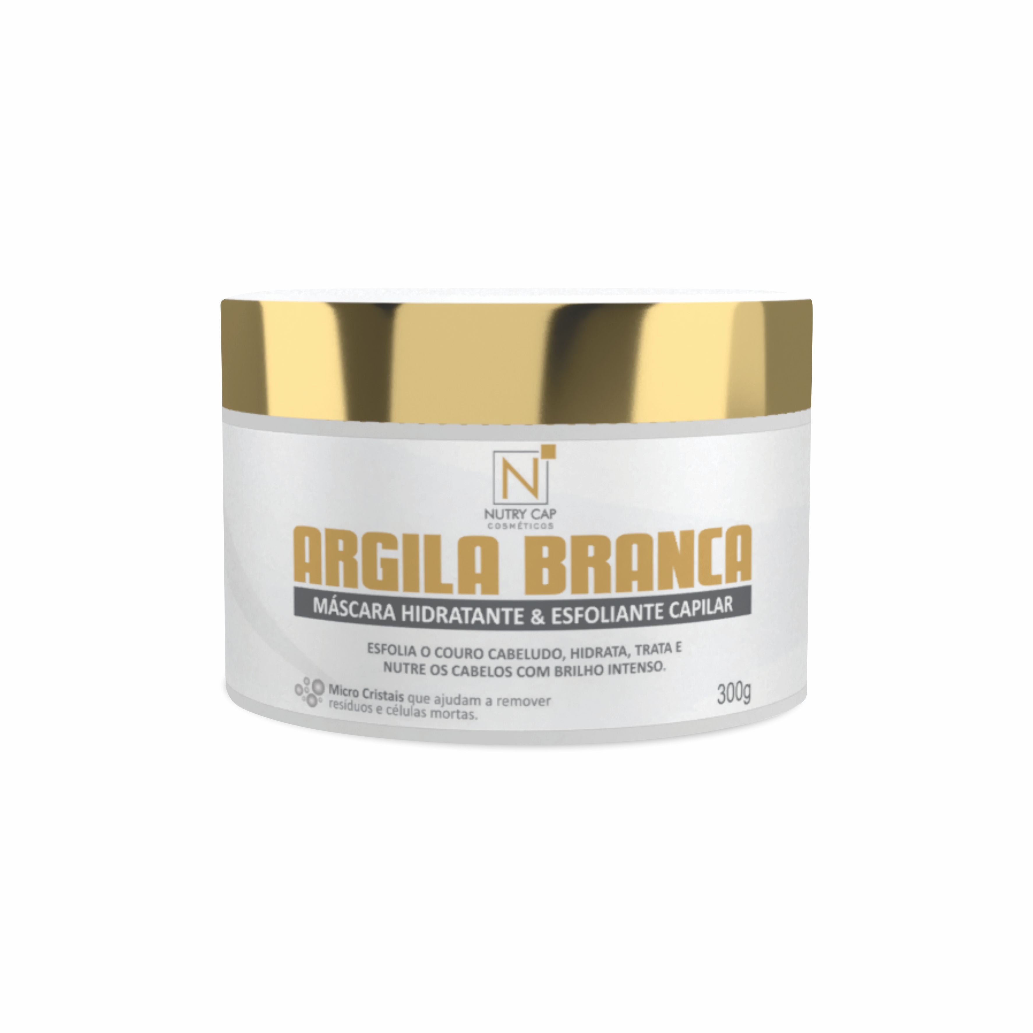 Máscara Argila Branca Esfoliante Capilar 300g