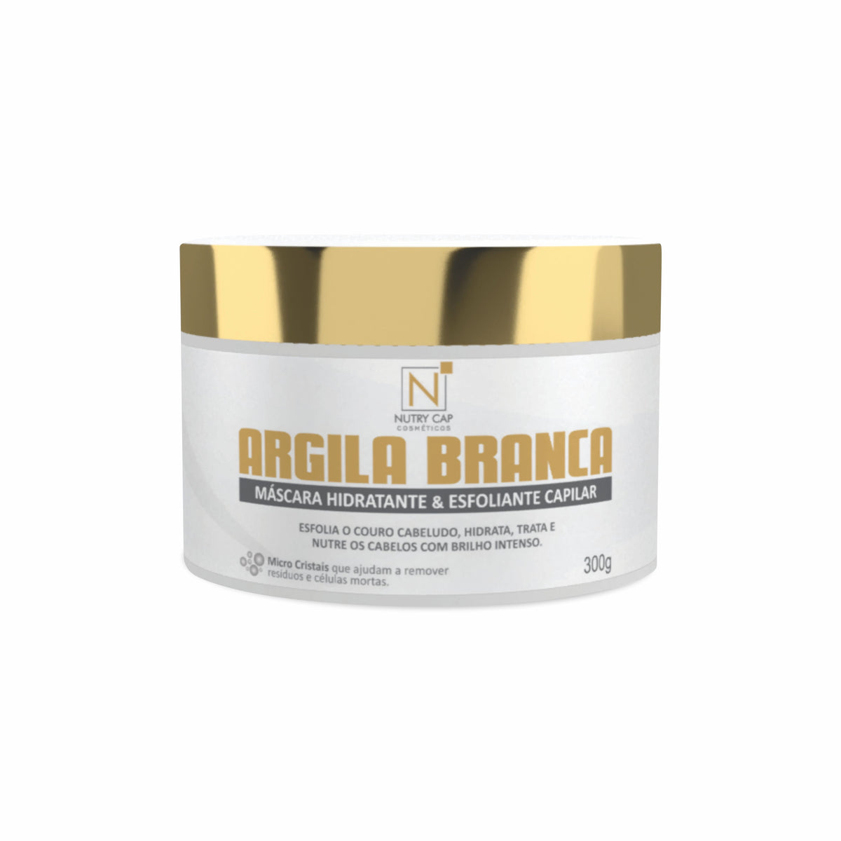 Máscara Argila Branca Esfoliante Capilar 300g
