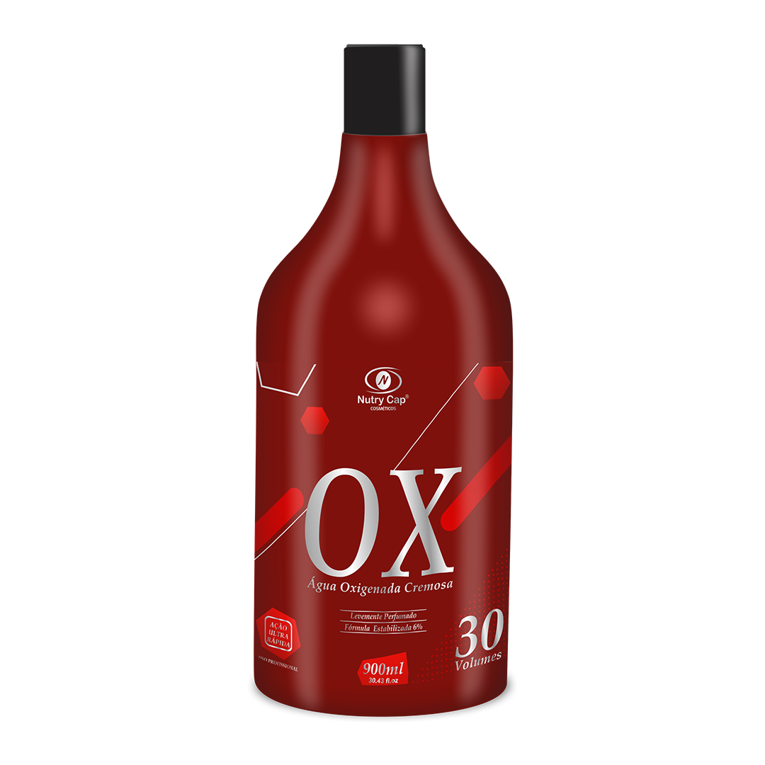 Água Oxigenada Cremosa 30 Volumes OX 900ml