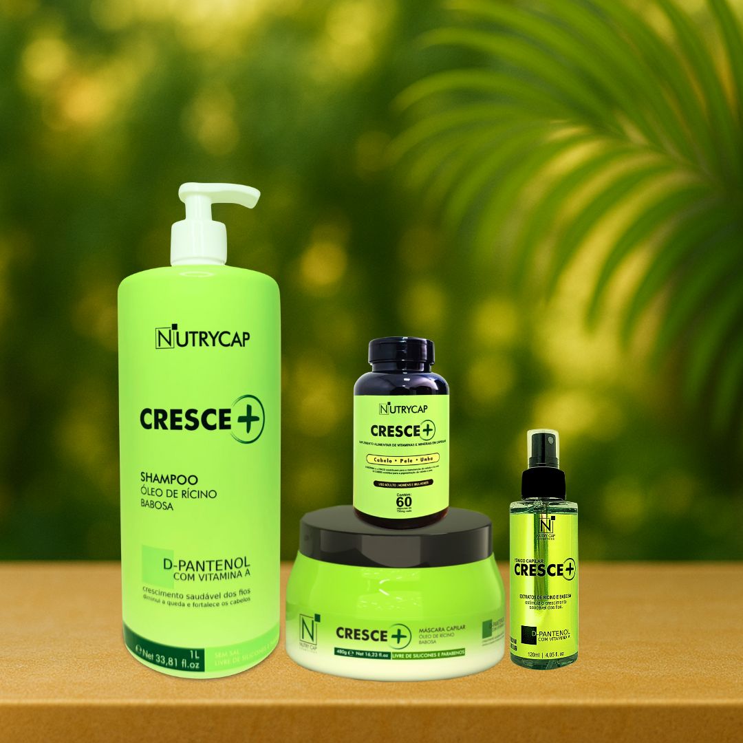 Kit #5 Controle de Queda e Crescimento Cresce+ da Nutry Cap